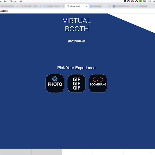 Desktop Interface of Photomaker Virtual Booth