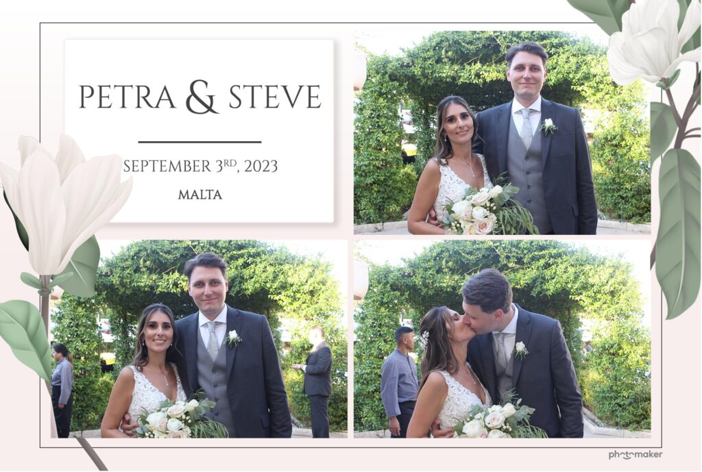 Petra & Steve on their wedding day